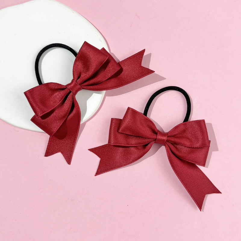 2 Pieces of Bow Hair Ties, Swe - Ribbon Bow Gift 评论和价格