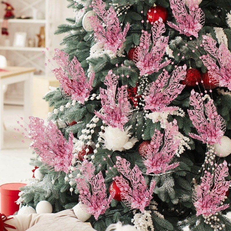 Glitter Artificial Flower Berr - Christmas Wreath Fake 评论和价格