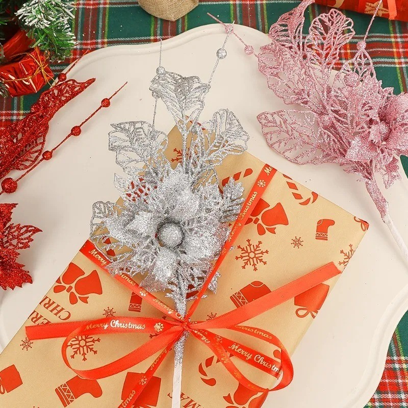 Glitter Artificial Flower Berr - Christmas Wreath Fake 评论和价格