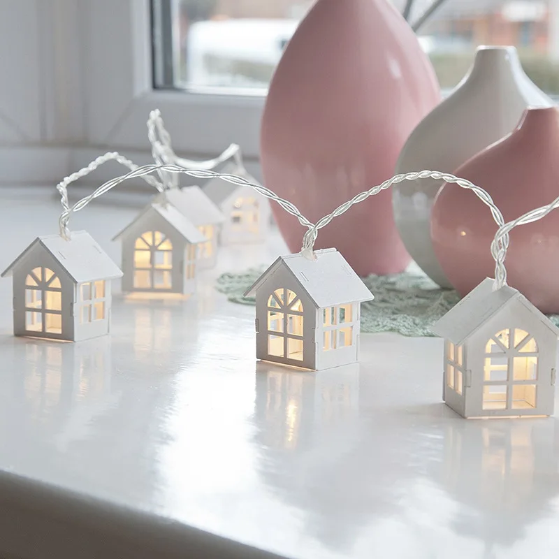 10 LED Christmas Tree House St - Led Fairy String Lights 评论和价格