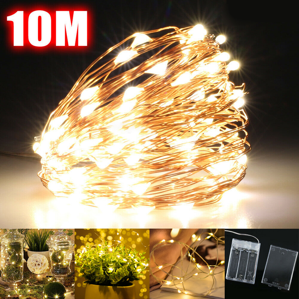 Copper Wire Lamp 10M LED Fairy - Led Fairy String Lights 评论和价格