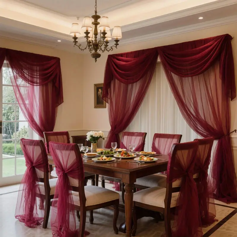 DIY Decoration Tulle Arch Drap - Christmas Table Runner 评论和价格