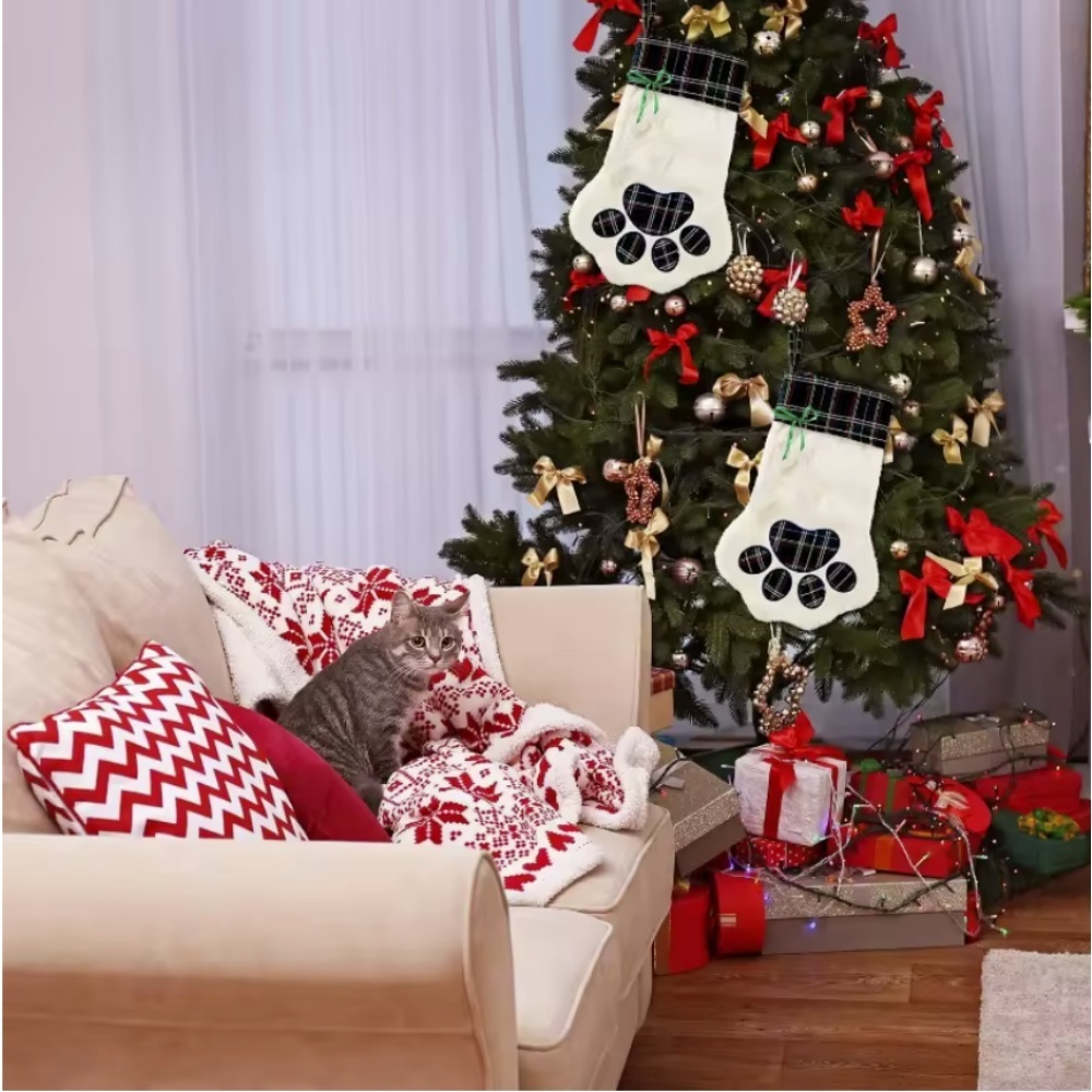 Christmas Socks New Year Decor - Christmas Stocking Hanging 评论和价格