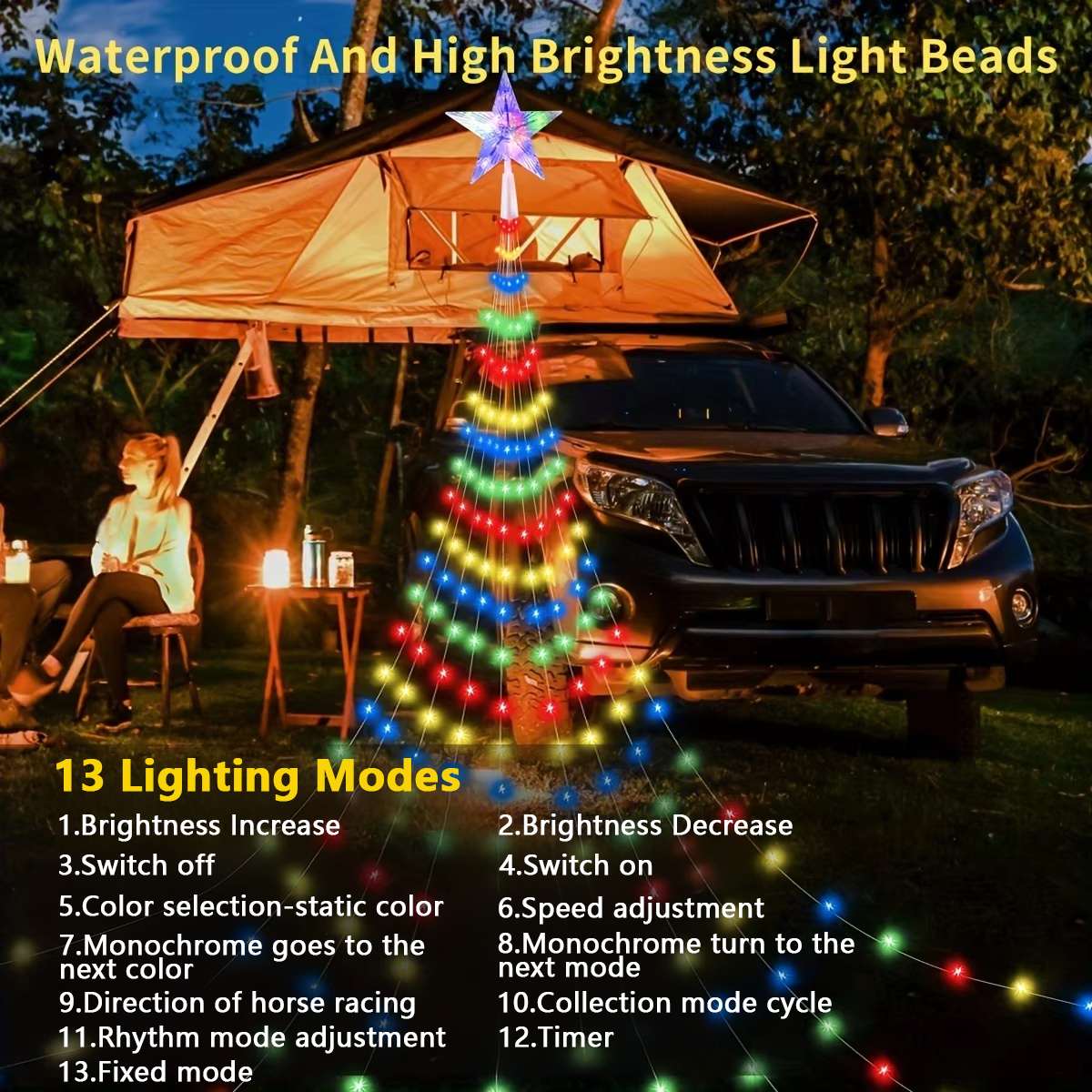 7FT 400LEDs Smart Christmas Tr - Star Tree Topper 评论和价格