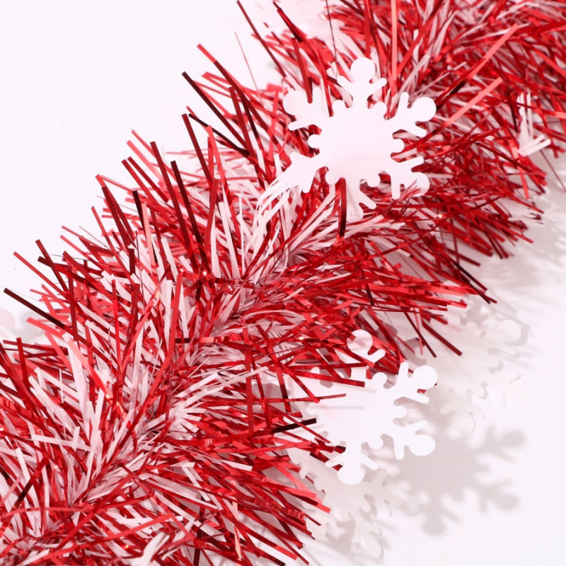 1pc Christmas Tinsel Snowflake - Tinsel Garland Decoration 评论和价格