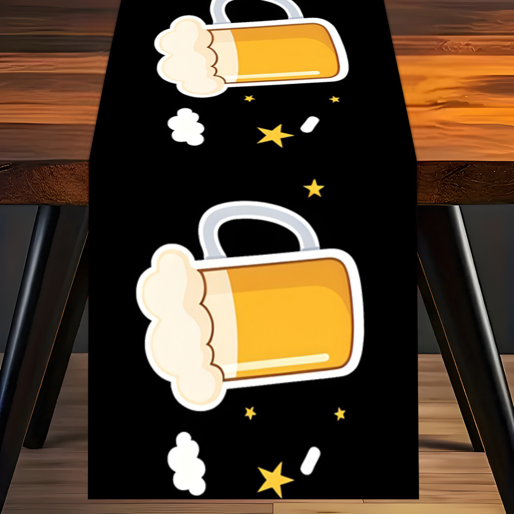 1pc 2D Flat Printed Table Runn - Christmas Table Runner 评论和价格
