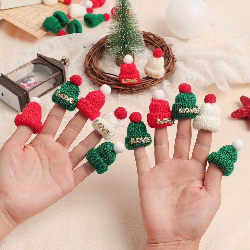 5/10Pcs Christmas Decoration M - Santa Hat Plush 评论和价格