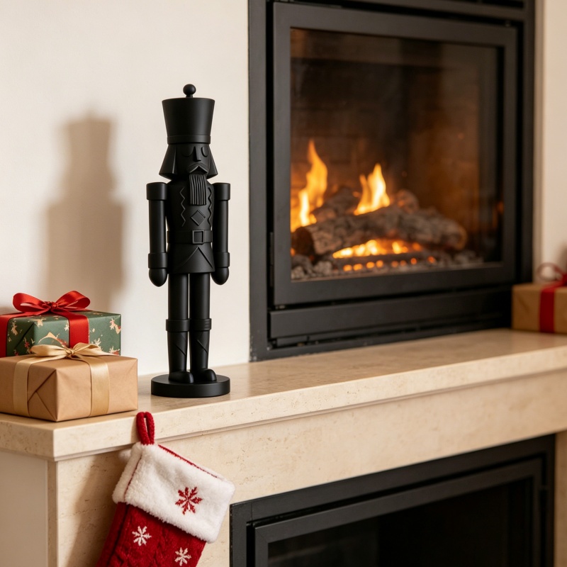 Minimalist Black Nutcracker So - Nutcracker Figurine 评论和价格