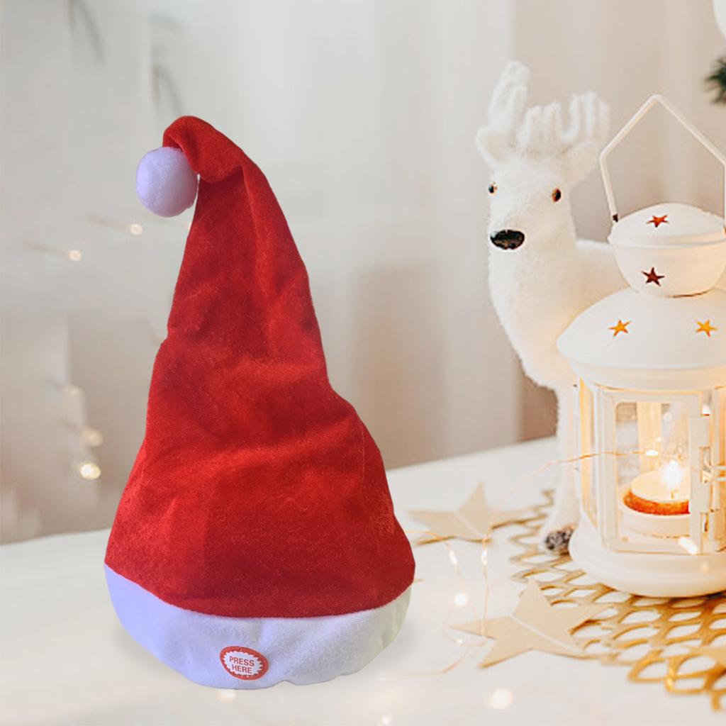 Singing Dancing Santa Hats Dec - Santa Hat Plush 评论和价格