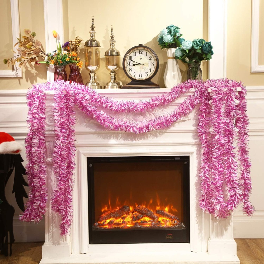 6 Pieces Valentine's Day Tinse - Tinsel Garland Decoration 评论和价格