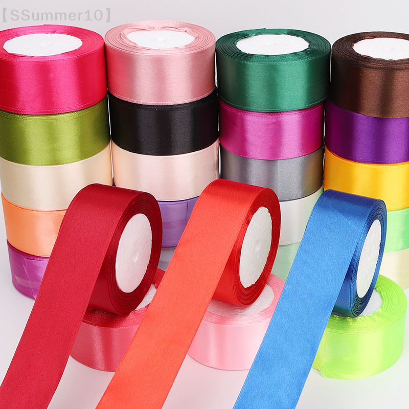 【SSummer10】25 Yards 4cm Satin  - Ribbon Bow Gift 评论和价格