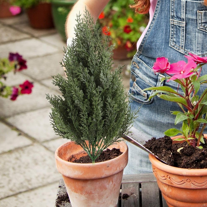 Artificial Plastic Pine Tree G - Christmas Tree Artificial 评论和价格