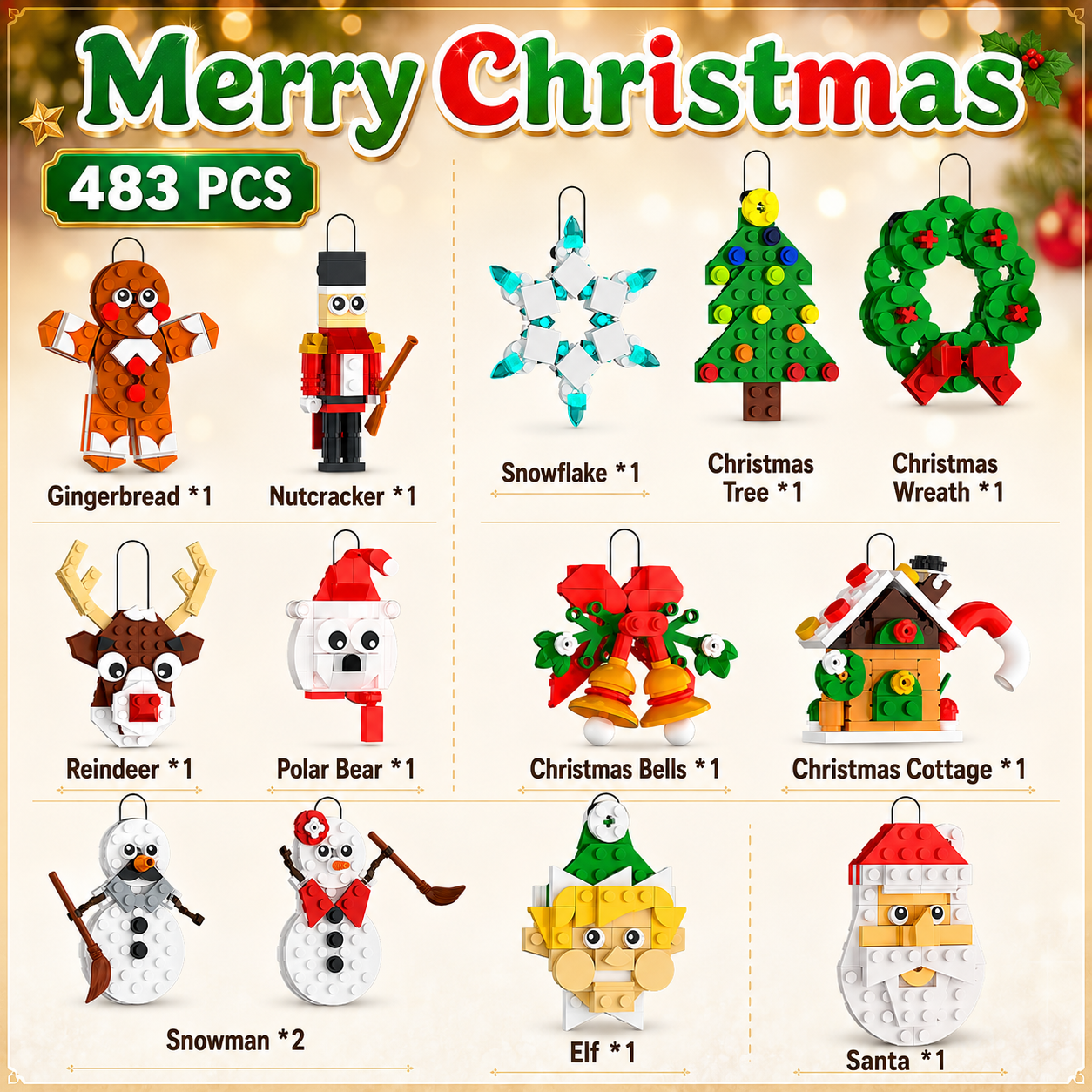 Christmas Ornaments Building B - Christmas Stocking Hanging 评论和价格