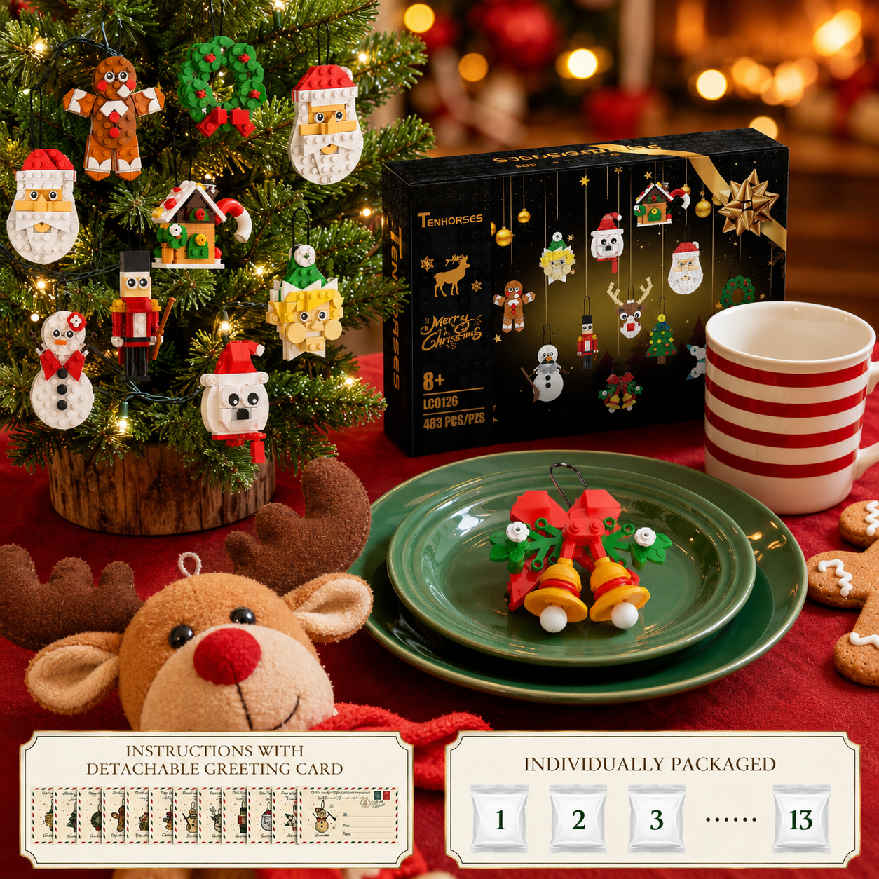 Christmas Ornaments Building B - Christmas Stocking Hanging 评论和价格