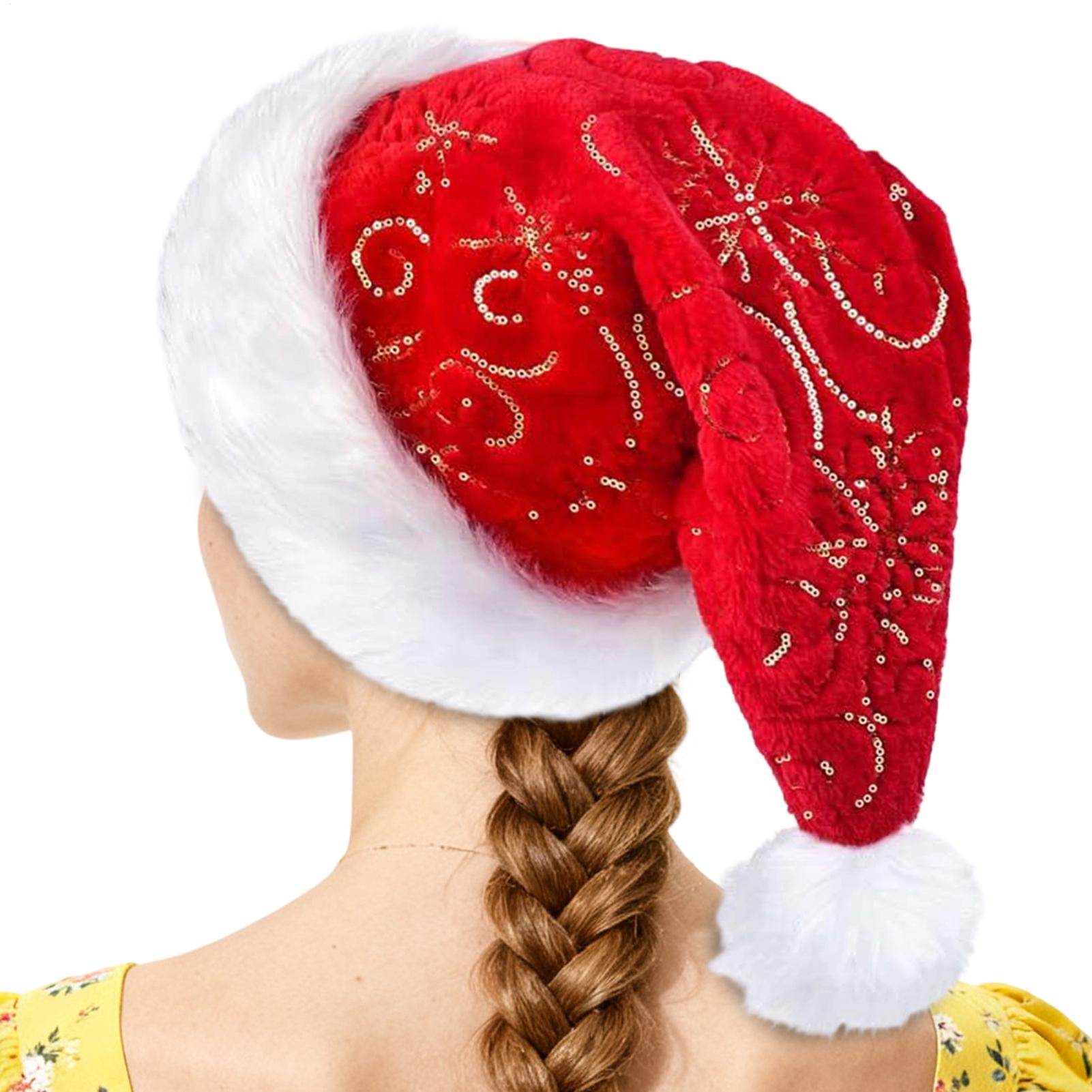 Plush Christmas Hat Portable W - Santa Hat Plush 评论和价格