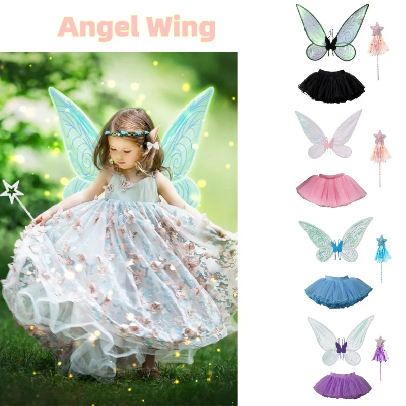 Princess Butterfly Fairy Wing  - Elf Costume Christmas 评论和价格