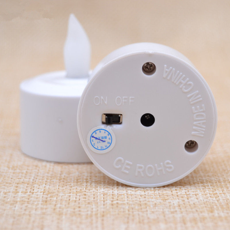 Set of 12 Rechargeable LED Can - Holiday Candle Set 评论和价格