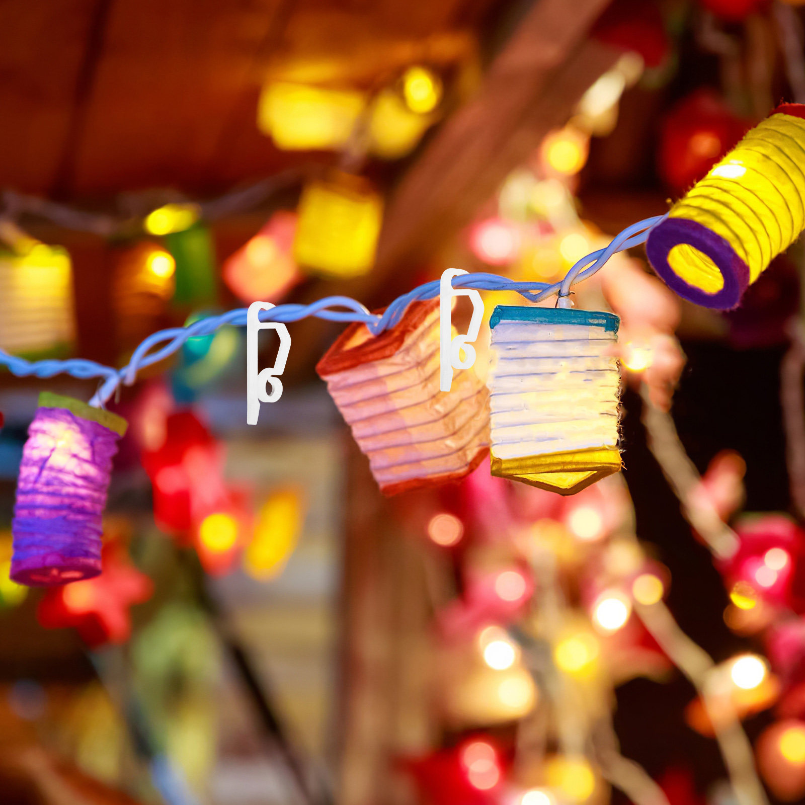 50Pcs Outdoor String Light Cli - Christmas Lights Outdoor 评论和价格