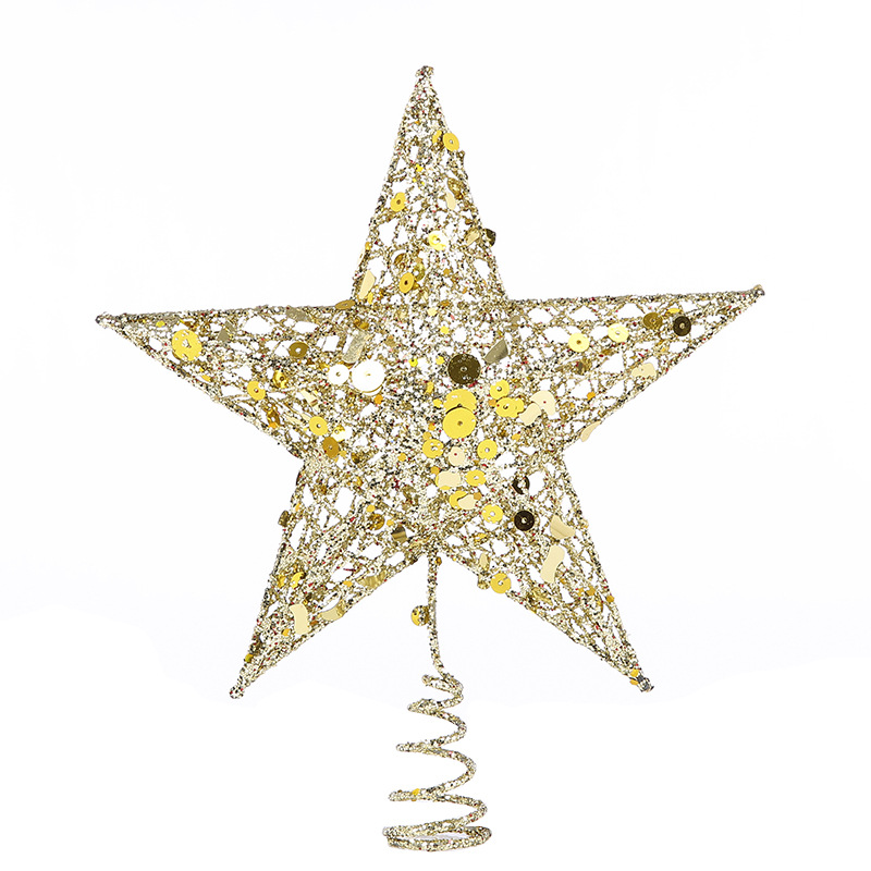 15/20/25/30cm Hollow Star Gold - Star Tree Topper 评论和价格
