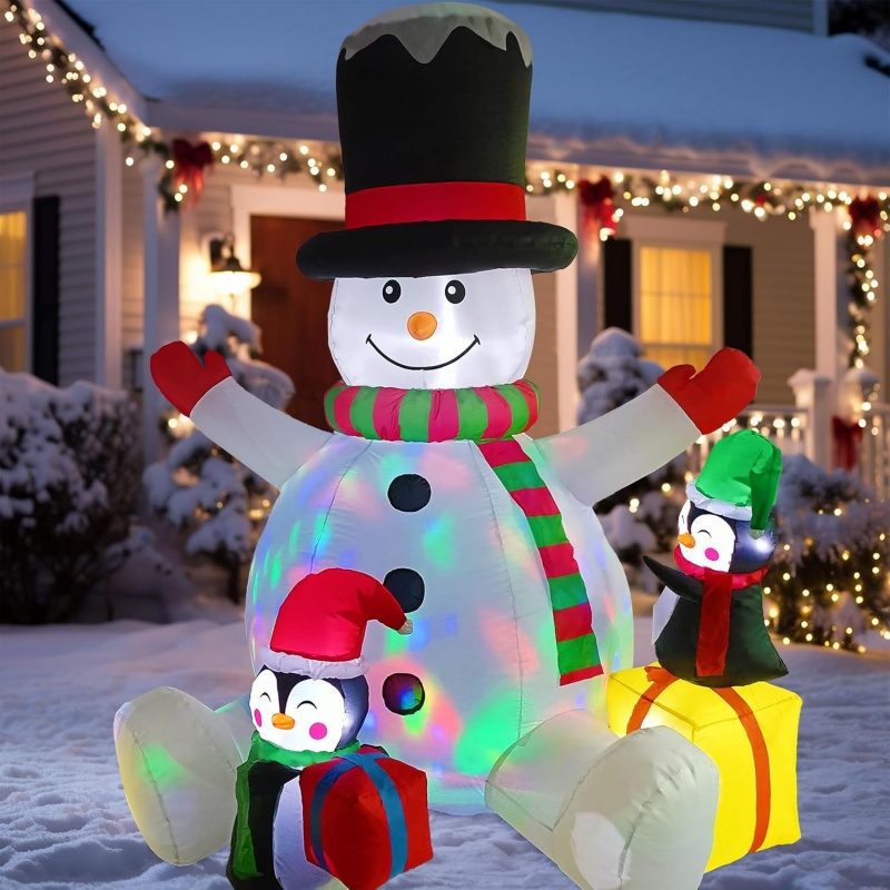 Christmas Inflatable Snowman P - Christmas Lights Outdoor 评论和价格