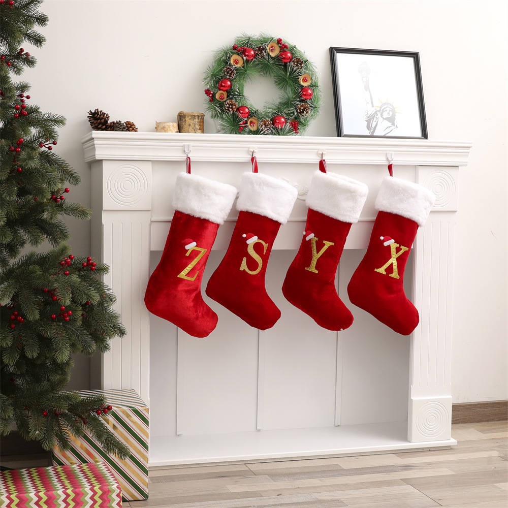 New Creative Alphabet Christma - Christmas Stocking Hanging 评论和价格