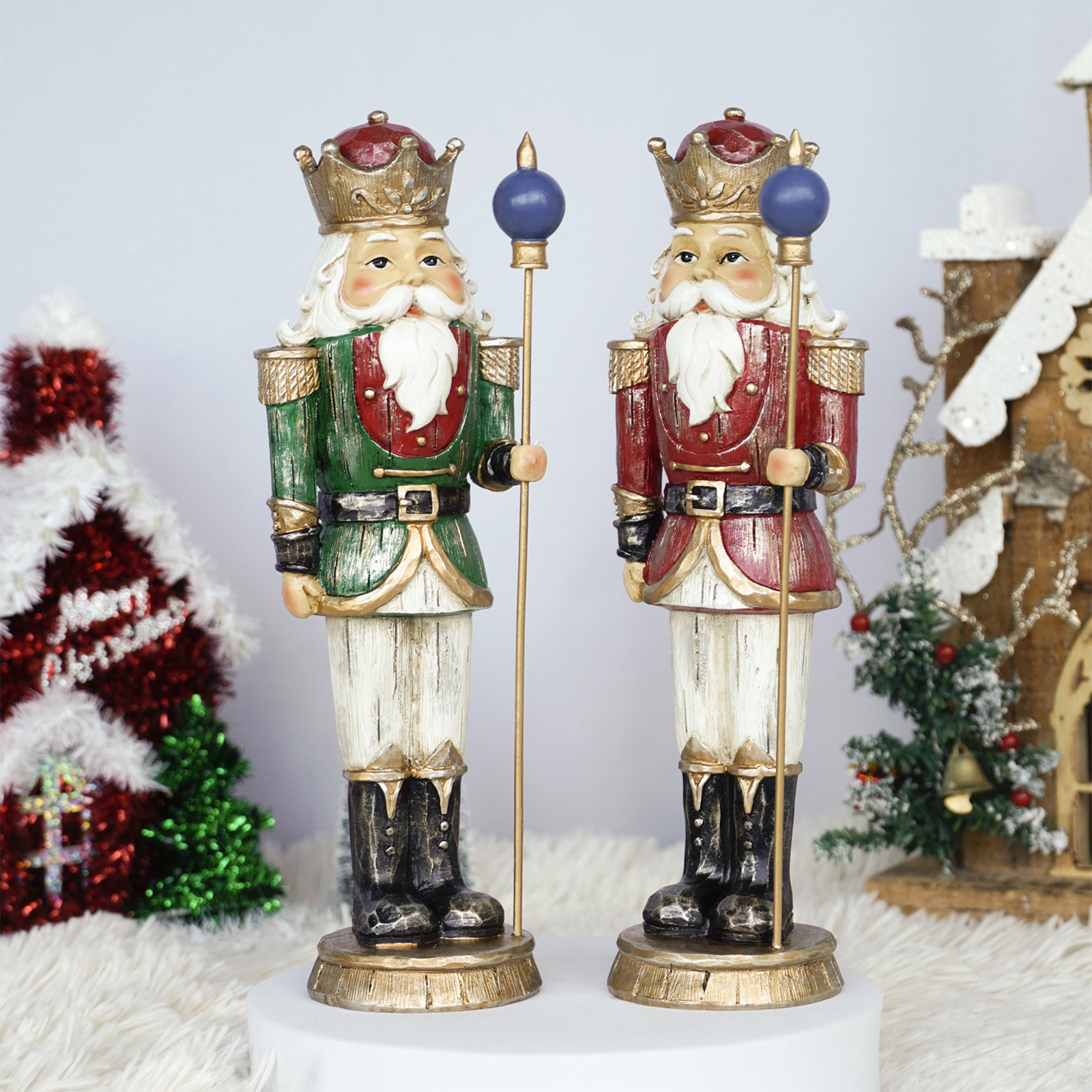 10 Inch Resin Christmas Nutcra - Nutcracker Figurine 评论和价格
