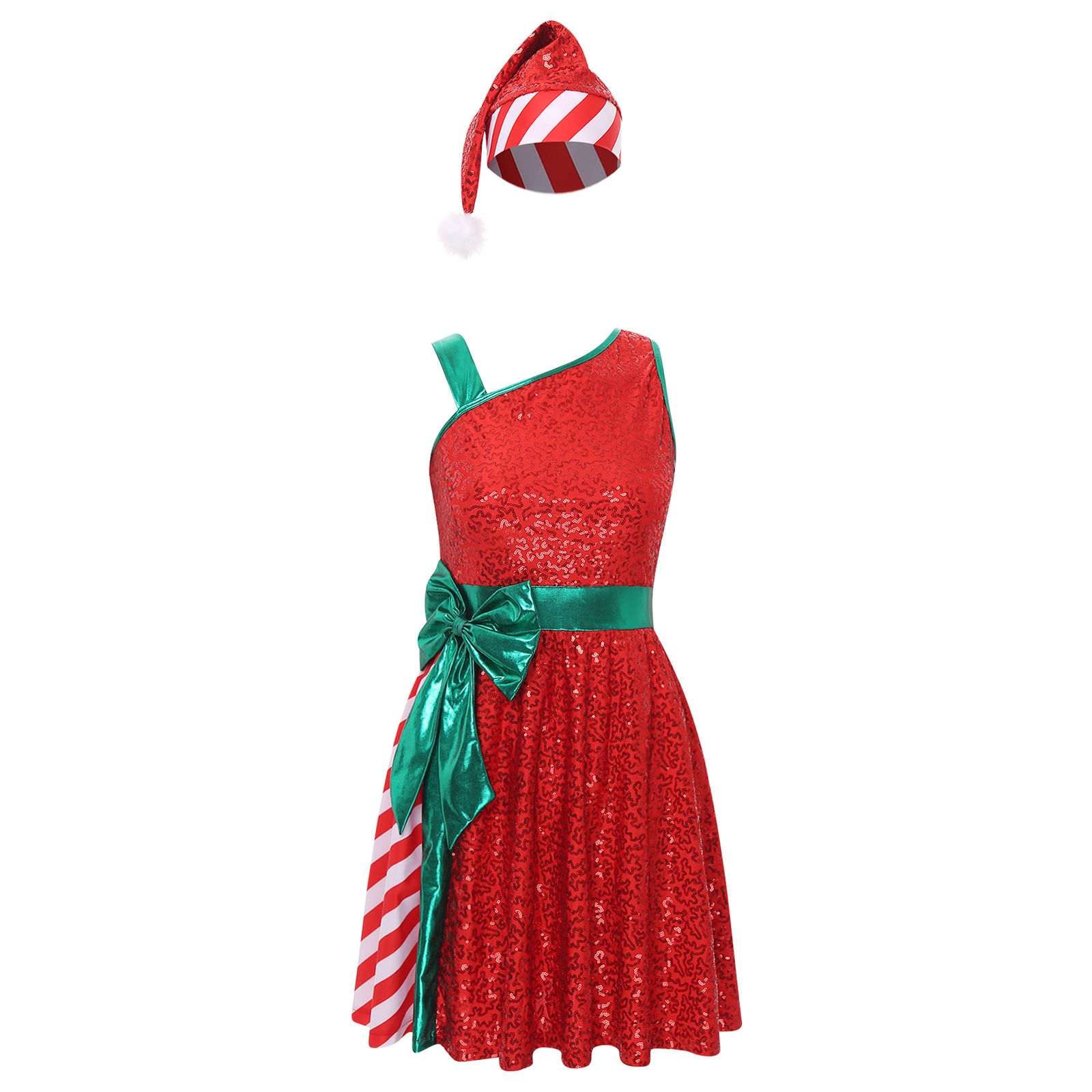 Christmas Santa Claus Dress El - Elf Costume Christmas 评论和价格