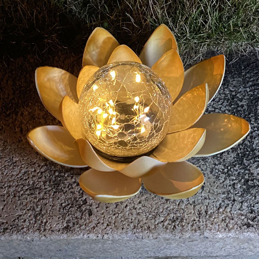 Lotus Shaped Garden Solar Ligh - Christmas Lights Outdoor 评论和价格