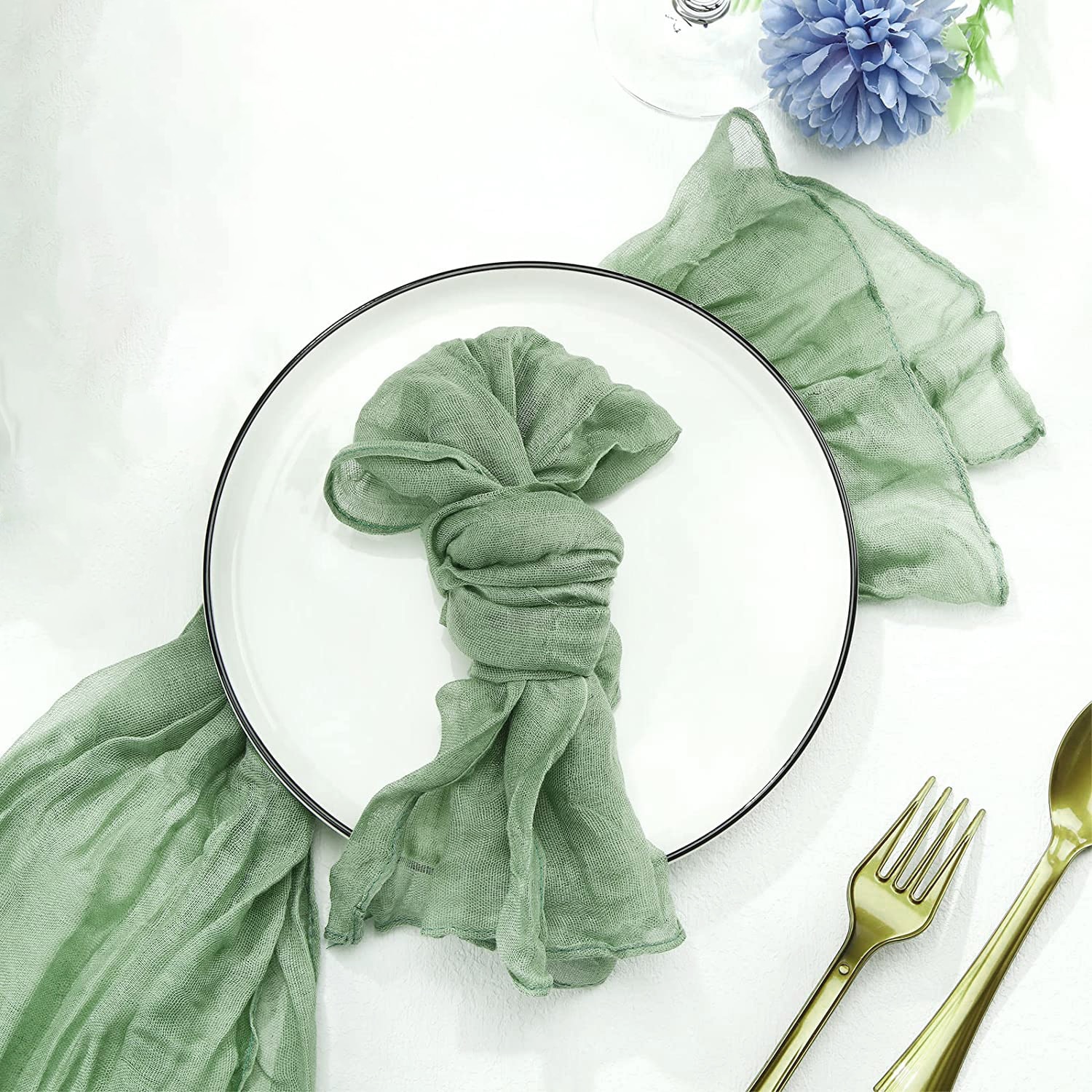 Semi-Sheer Gauze Wedding Party - Christmas Table Runner 评论和价格