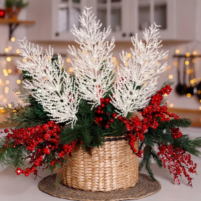 24pcs Christmas Artificial Pin - Christmas Wreath Fake 评论和价格