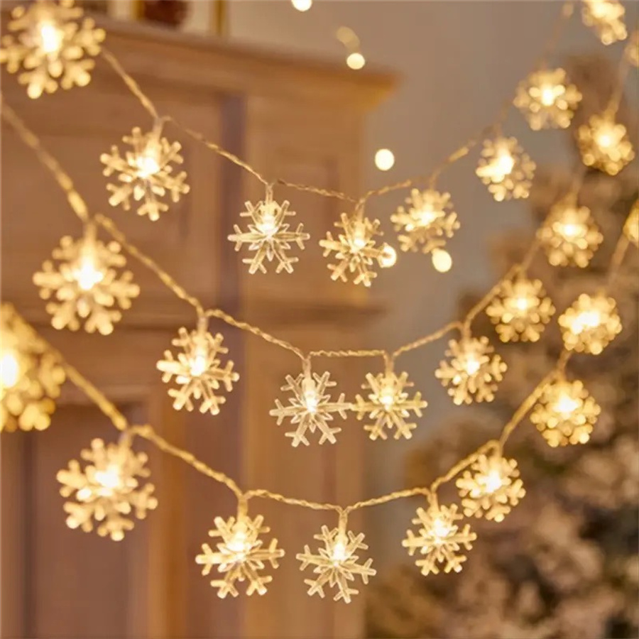 10/20/40 LED Snowflake String  - Led Fairy String Lights 评论和价格