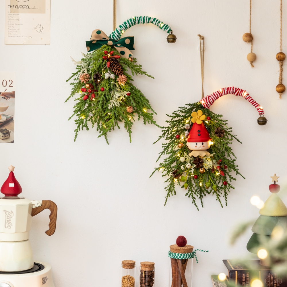 Artificial Pine Needle Christm - Christmas Wreath Fake 评论和价格