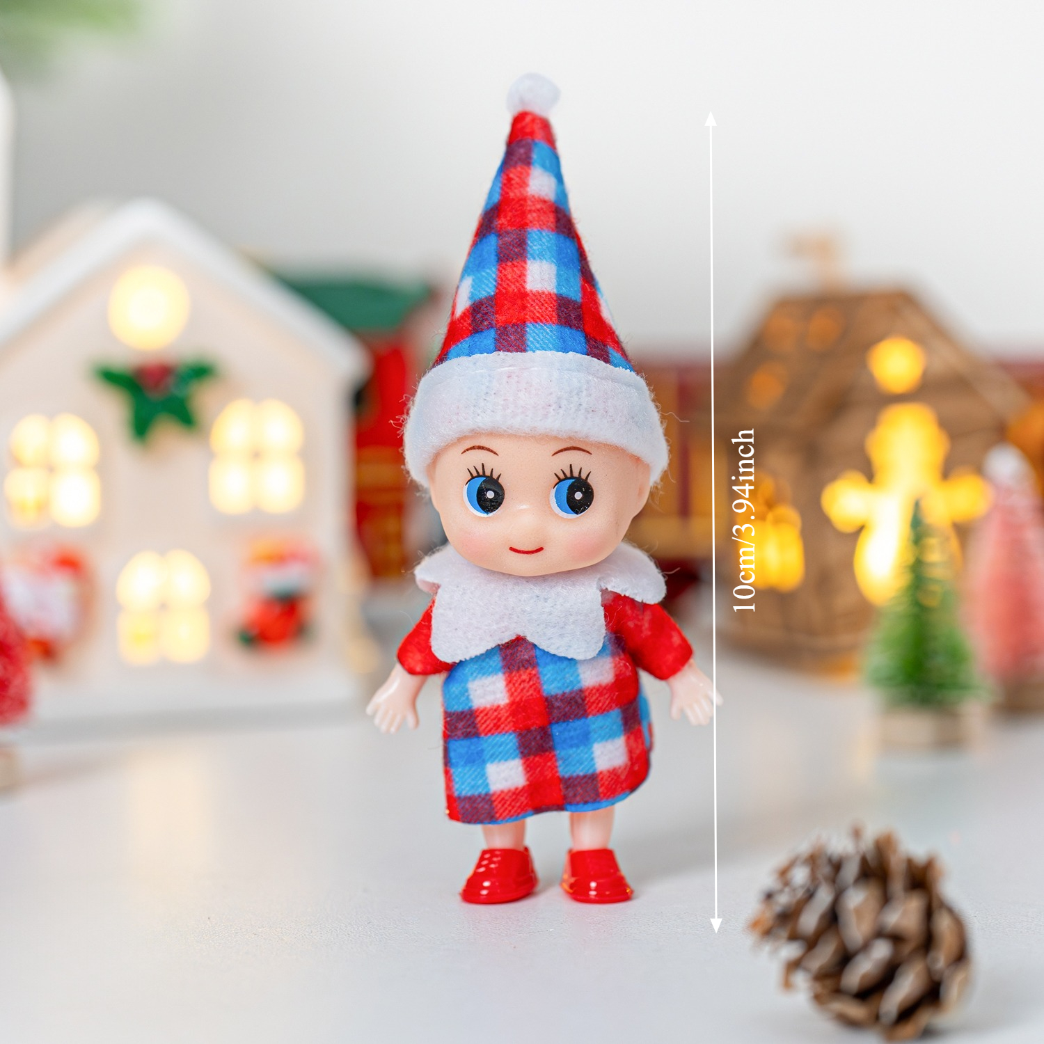 4/5/6 Pcs Mini Baby Elf Christ - Christmas Throw Blanket 评论和价格