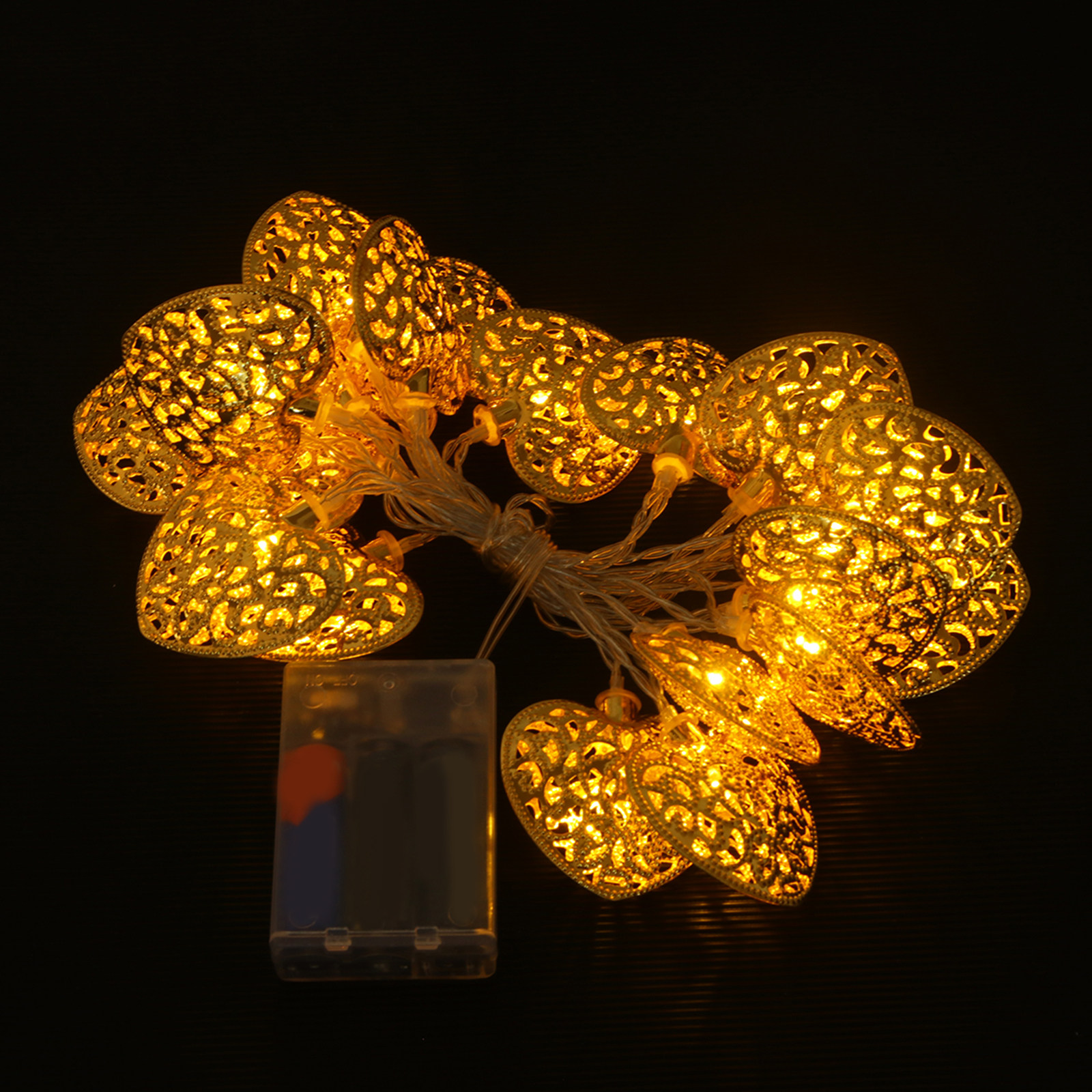 20Leds Heart String Lights Gol - Led Fairy String Lights 评论和价格