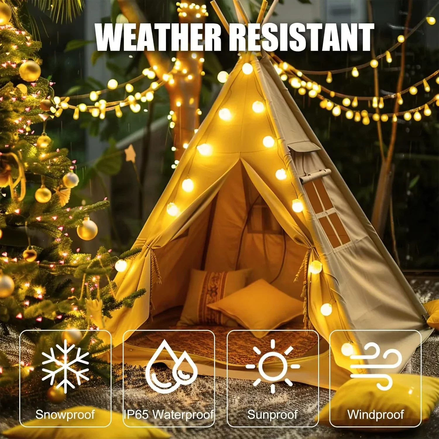 USB LED Ball String Lights 6M  - Led Fairy String Lights 评论和价格