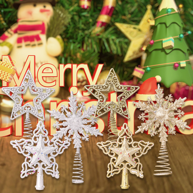 Christmas Tree Toppers Glitter - Star Tree Topper 评论和价格