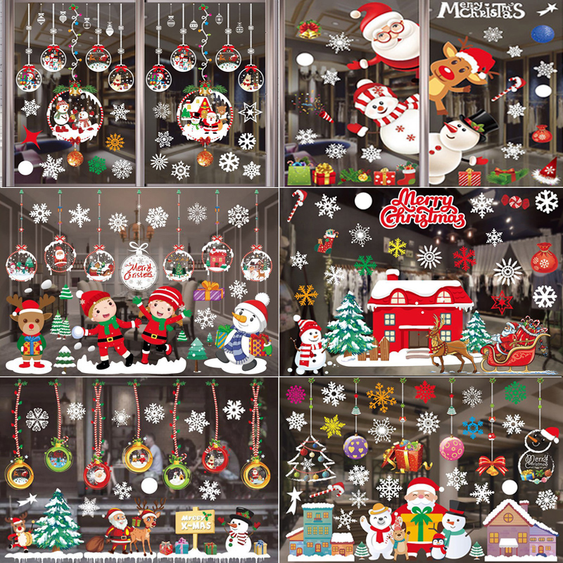 Merry Christmas Decoration Win - Snowflake Window Decal 评论和价格