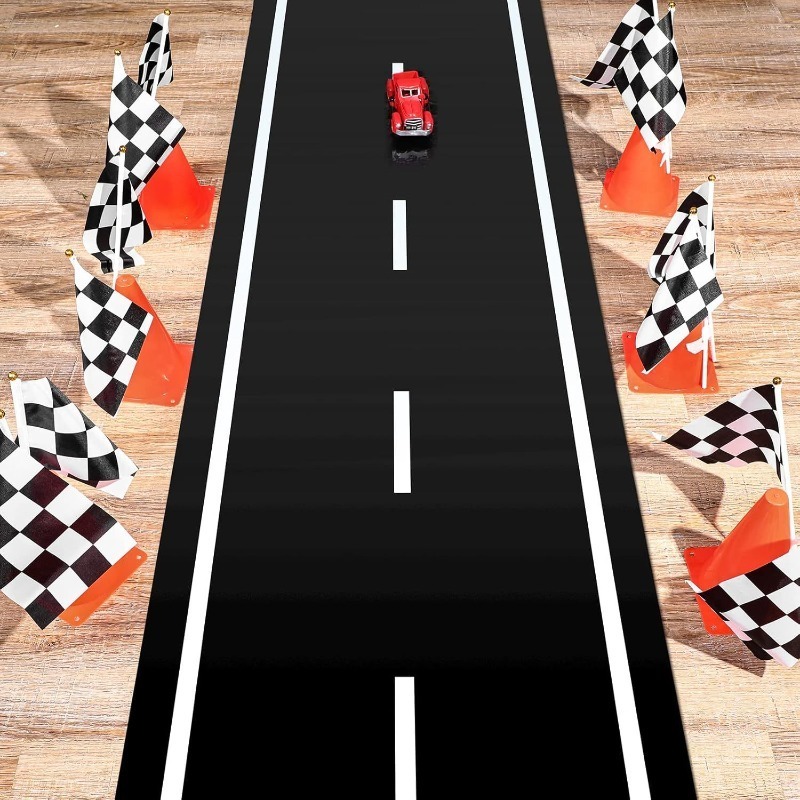 Race Car Racetrack Table Runne - Christmas Table Runner 评论和价格