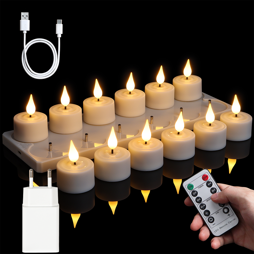 LED Candle Light Rechargeable  - Holiday Candle Set 评论和价格