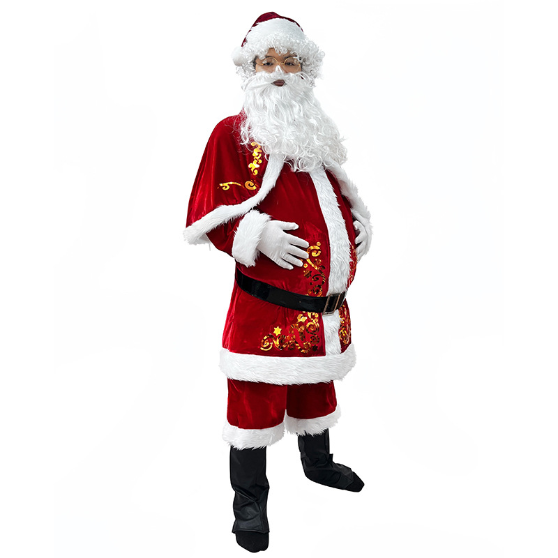 Santa Claus Costume Adult Men  - Elf Costume Christmas 评论和价格