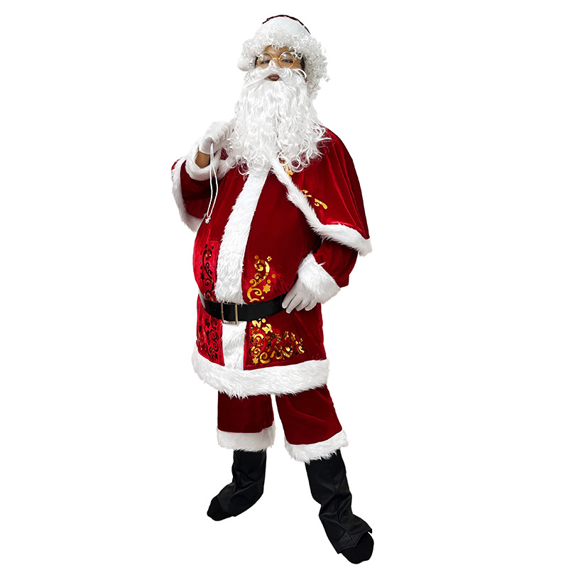 Santa Claus Costume Adult Men  - Elf Costume Christmas 评论和价格
