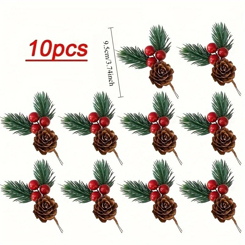 10pcs Set of Artificial Pine C - Christmas Tree Artificial 评论和价格