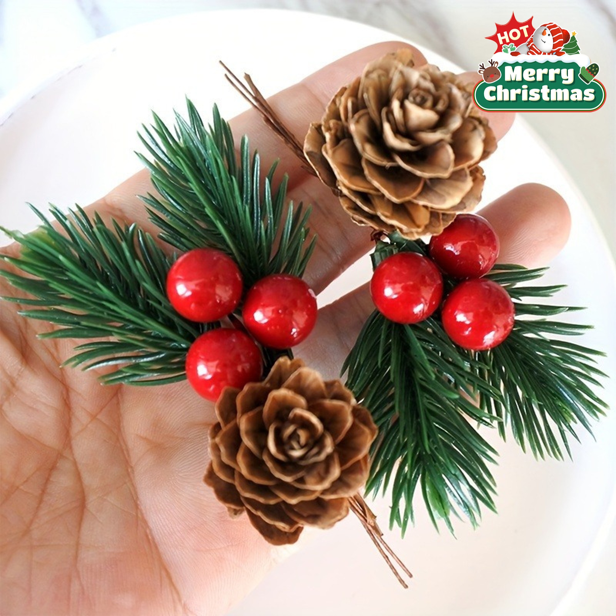 10pcs Set of Artificial Pine C - Christmas Tree Artificial 评论和价格