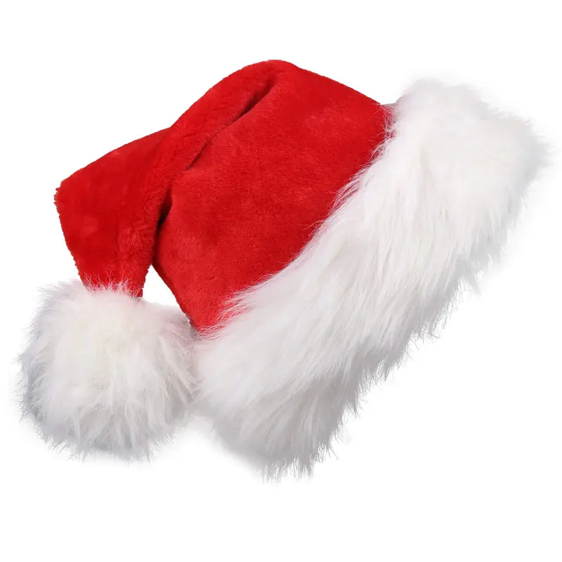 Christmas Santa Hat Xmas Long  - Santa Hat Plush 评论和价格
