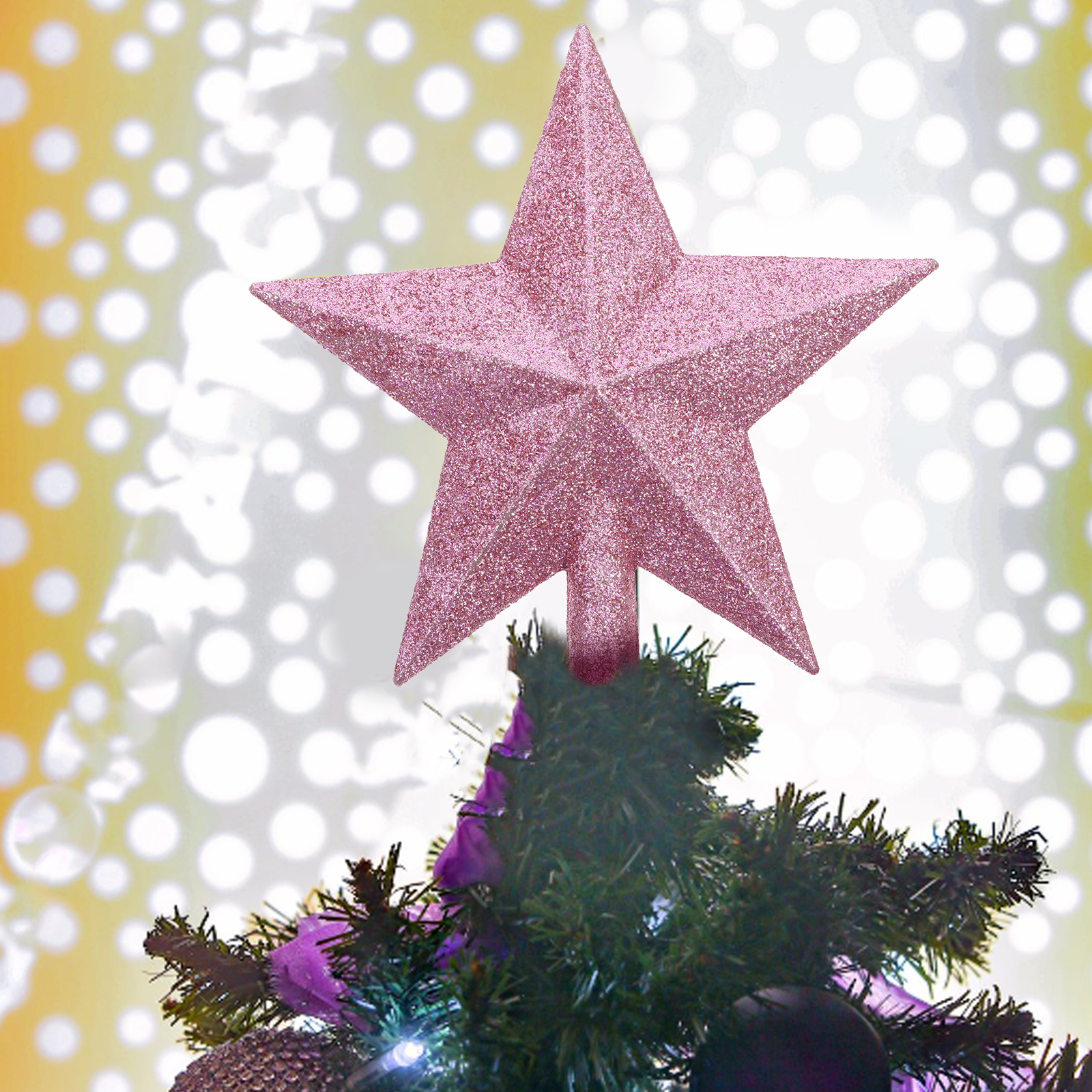 10Pcs Christmas Tree Star Topp - Star Tree Topper 评论和价格