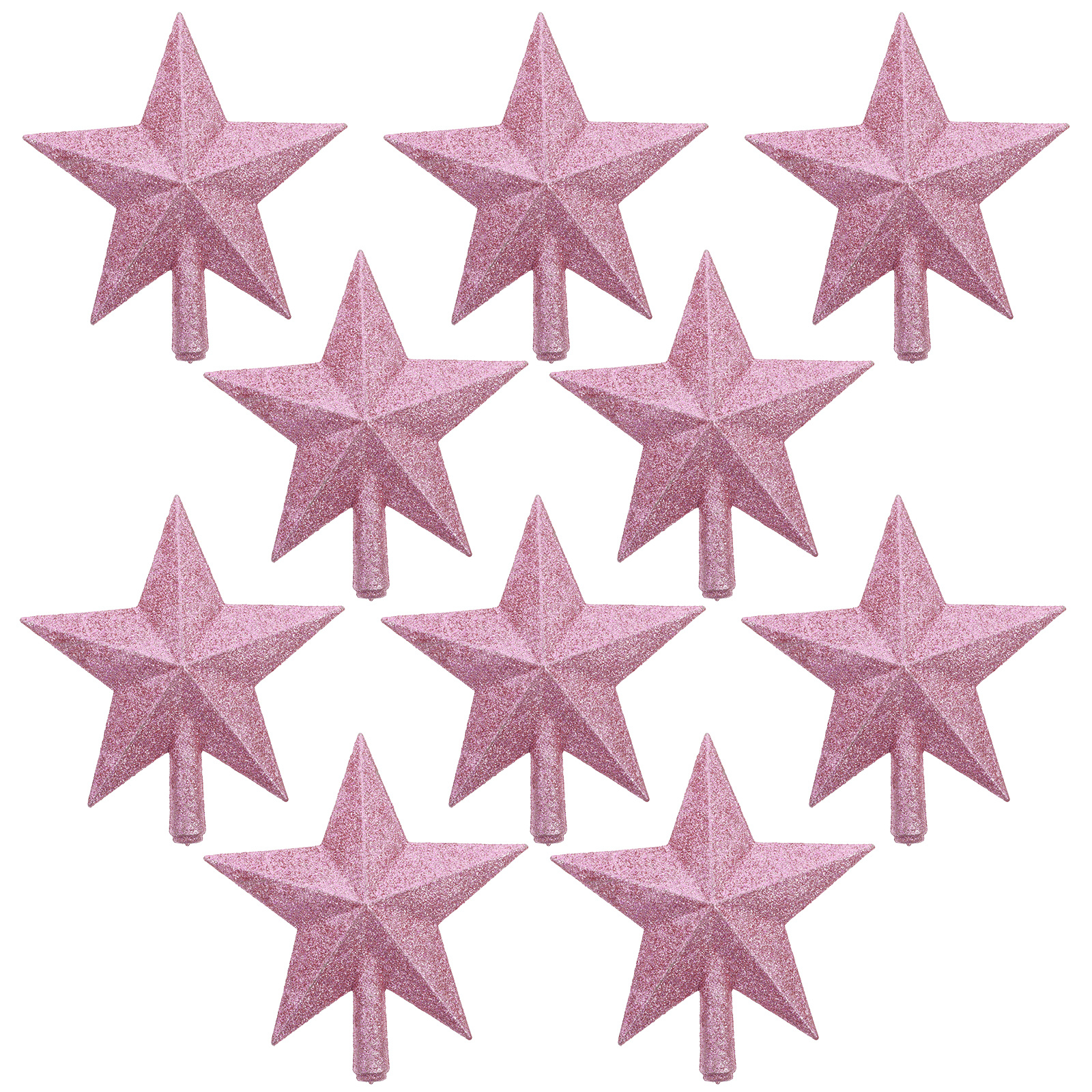 10Pcs Christmas Tree Star Topp - Star Tree Topper 评论和价格
