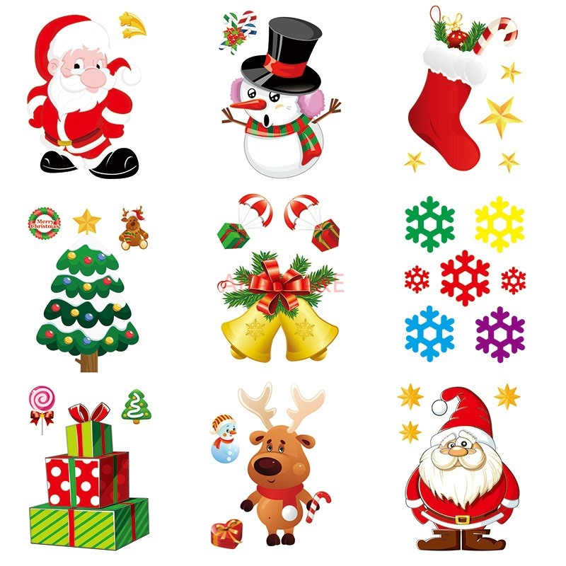 1PCS Removable Christmas Stati - Snowflake Window Decal 评论和价格