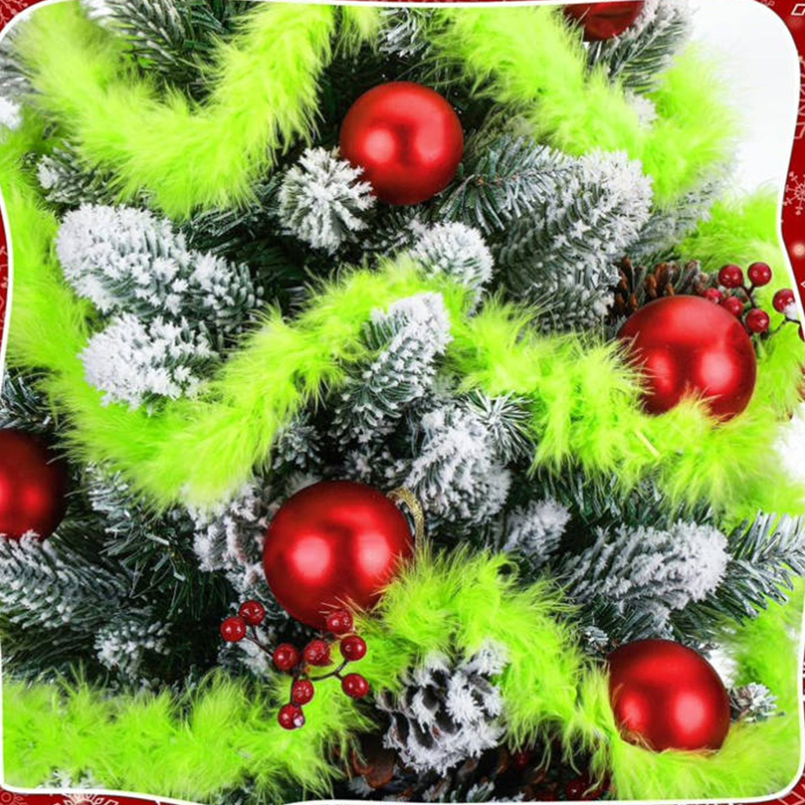 Christmas Garland 3 PCS 20 Fee - Tinsel Garland Decoration 评论和价格