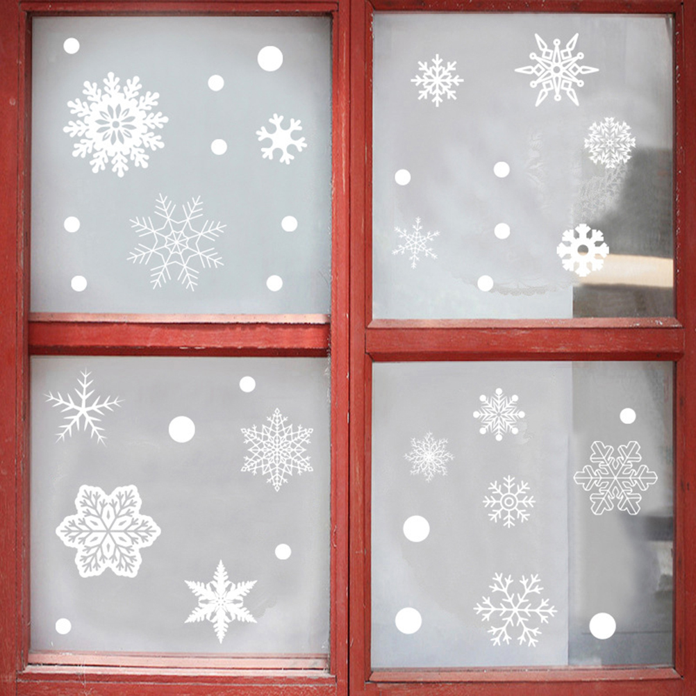 37PCS Gift Xmas Festival Suppl - Snowflake Window Decal 评论和价格