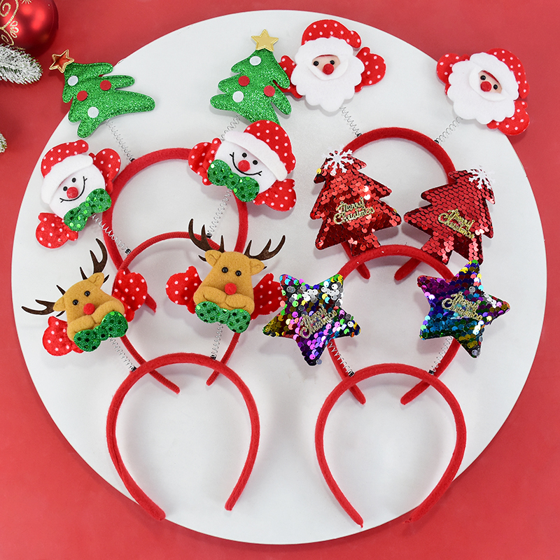 Christmas Headband Kids Adult  - Reindeer Antlers Headband 评论和价格